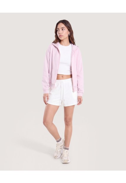 Short Unicolor  Para Mujer Blanco Ostu
