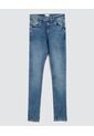 Jean Para Hombre Skinny Color Azul Medio Marca Ostu #60160415 de Ostu