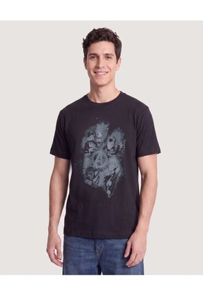 Camiseta Avengers Shadow  Para Hombre Negro Ostu