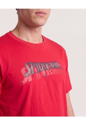 Camiseta Spider-Man Vintage  Para Hombre Rojo Ostu