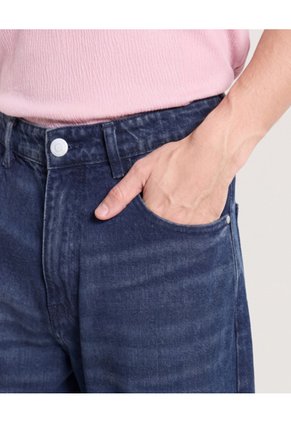 Jean Loose Black Y Blue  Para Hombre Azul Ostu