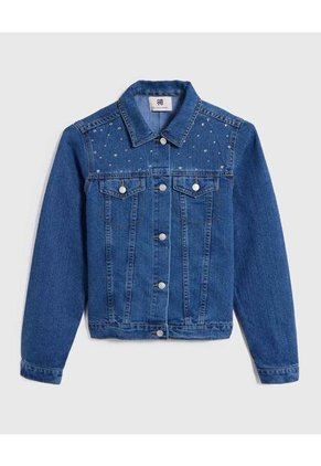 Chaqueta Para Niña Trucker Color Azul Medio Marca Ostu #90080042