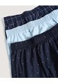 Pack Boxer Amplio Geométrico Y Cuadros  Para Hombre Negro Ostu de Ostu