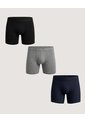 Boxer Medio Pack X3 Básico  Para Hombre Negro Ostu de Ostu