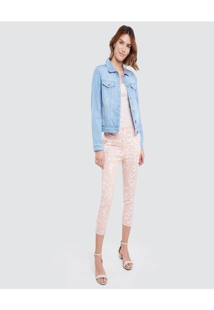 Pantalon Para Mujer Capri Color Rosado  Marca Ostu #40070373