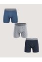 Pack X3 Boxer Medio Mix Estampado  Para Hombre Negro Ostu de Ostu
