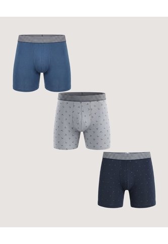 Pack X3 Boxer Medio Mix Estampado  Para Hombre Negro Ostu Ostu