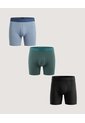 Boxer Medio Mix Estampado Pack X3  Para Hombre Negro Ostu de Ostu