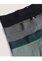 Pack X3 Boxer Medio Básico  Para Hombre Negro Ostu de Ostu