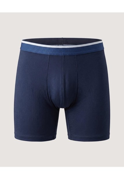 Boxer Medio Malla Básico  Para Hombre Azul Ostu