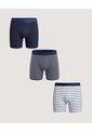 Pack X3 Boxer Medio Con Estampados  Para Hombre Negro Ostu de Ostu