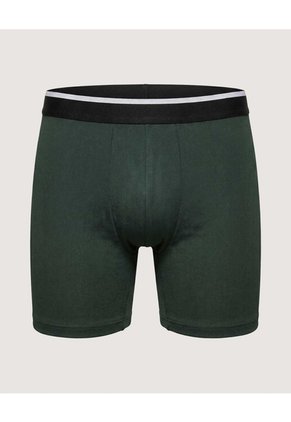 Boxer Medio Malla Básico Para Hombre Verde Ostu