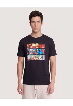 Camiseta Avengers Comic Para Hombre Negro Ostu