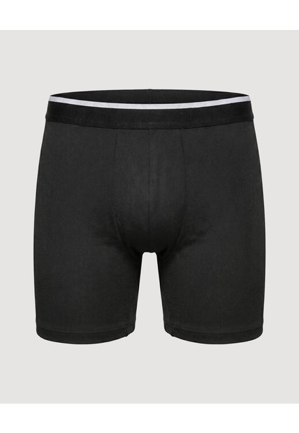 Boxer Medio Malla Básico  Para Hombre Negro Ostu