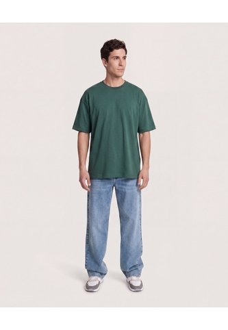 Camiseta Phoenix Relaxed  Para Hombre Verde Ostu Ostu
