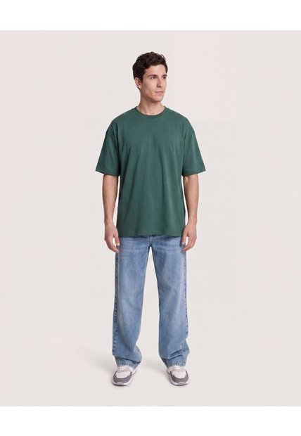 Camiseta Phoenix Relaxed  Para Hombre Verde Ostu