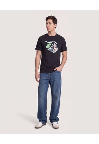 Camiseta Avengers Assemble  Para Hombre Negro Ostu Ostu