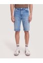 Bermuda Slim Dirty Denim  Para Hombre Azul Ostu de Ostu