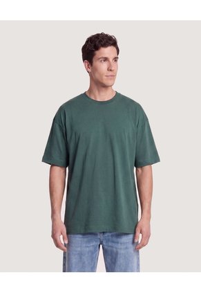 Camiseta Phoenix Relaxed Para Hombre Verde Ostu