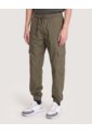 Jogger Con Bolsillos Cargo  Para Hombre Verde Ostu de Ostu