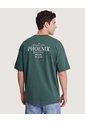 Camiseta Phoenix Relaxed  Para Hombre Verde Ostu de Ostu