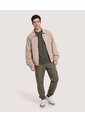 Jogger Con Bolsillos Cargo  Para Hombre Verde Ostu de Ostu