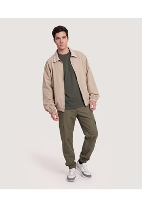 Jogger Con Bolsillos Cargo Para Hombre Verde Ostu