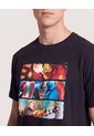 Camiseta Avengers Comic  Para Hombre Negro Ostu de Ostu
