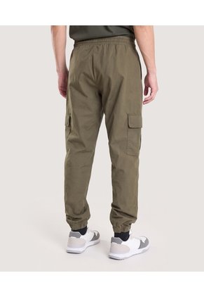 Jogger Con Bolsillos Cargo Para Hombre Verde Ostu