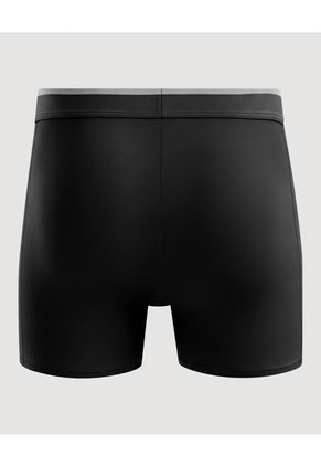 Boxer Medio Microfibra Con Malla Para Hombre Negro Ostu