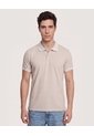 Polo Básica Cuello Tejido  Para Hombre Avena Ostu de Ostu