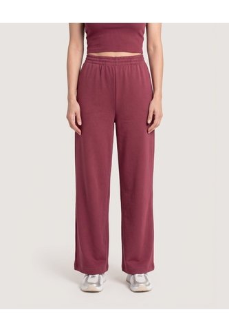Pantalón Wide Leg Burda  Para Mujer Vino Ostu Ostu