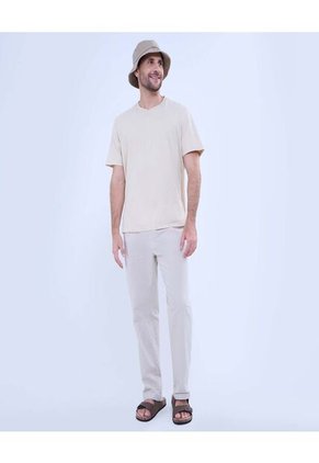 Camiseta Para Hombre Manga Corta Color Piel Marca Ostu #60091387