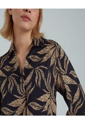 Blusa Para Mujer Manga 3/4 Color Negro Marca Ostu #40120898