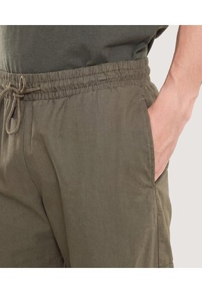 Jogger Con Bolsillos Cargo Para Hombre Verde Ostu