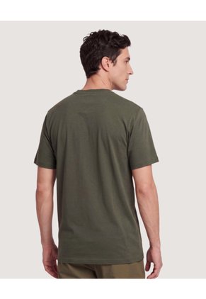 Camiseta Oversize Texturizada  Para Hombre Verde Ostu