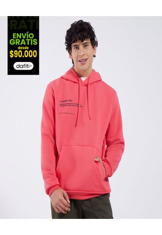 Buzo Para Hombre Hoodie Color Rojo Marca Ostu #60060275 Ostu