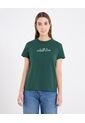 Camiseta  Para Mujer Manga Corta Cuello Redondo Color Verde Marca Ostu #40092704 de Ostu