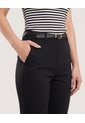 Pantalon Basico Tipo Chino  Para Mujer Negro Ostu de Ostu