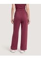 Pantalón Wide Leg Burda  Para Mujer Vino Ostu de Ostu