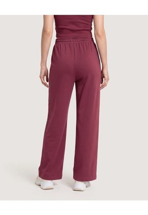 Pantalón Wide Leg Burda Para Mujer Vino Ostu