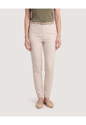 Pantalon Basico Tipo Chino  Para Mujer Beige Ostu Ostu