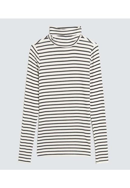 Camiseta Para Mujer Manga Larga Color Negro Marca Ostu #40092239