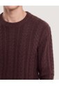 Buzo Tejido Trenzado  Para Hombre Café Ostu de Ostu
