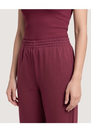 Pantalón Wide Leg Burda Para Mujer Vino Ostu