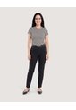Camiseta Crop Básica  Para Mujer Negro Ostu de Ostu