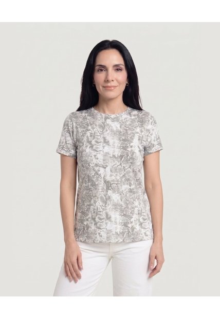 Camiseta Básica Tipo Tank  Para Mujer Gris Ostu