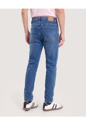 Jean Carrot Dirty  Para Hombre Azul Ostu