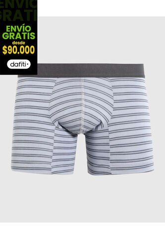 Boxer Para Hombre Filete Corto Algodón Color Gris Marca Ostu #60000501 Ostu