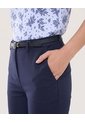 Pantalon Basico Tipo Chino  Para Mujer Azul Ostu de Ostu